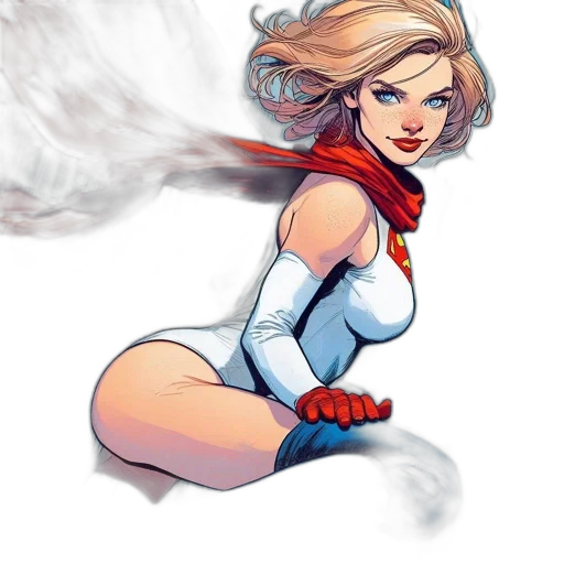 comic book art, concept art, fantasy art, pixel art, woman, presumably, superheroine, stands transparent PNG cut-out