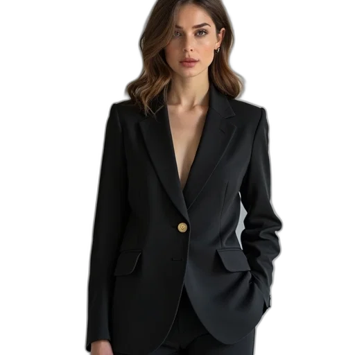 jacket, dress, staff, jewelry transparent PNG cut-out
