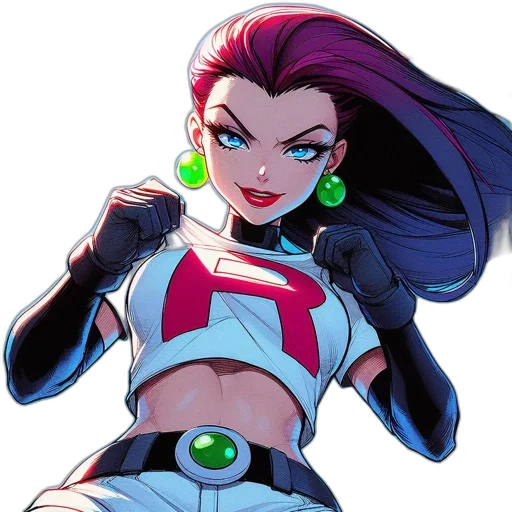 jewelry, jacket, comic book art, concept art, cartoon, pixel art, neon, character transparent PNG cut-out