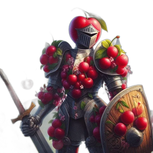 food, weapon, sword, robot, concept art, fantasy art, pixel art, photorealistic transparent PNG cut-out
