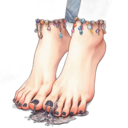 shoes, jewelry, crown, robot, watercolor, concept art, anime, photorealistic transparent PNG cut-out