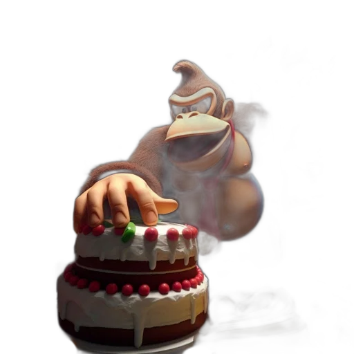 food, staff, creature, animal, 3d render, photorealistic, concept art, fire transparent PNG cut-out