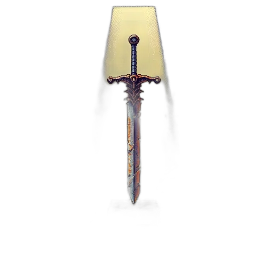 sword, weapon, staff, crown, concept art, fantasy art, 3d render, pixel art transparent PNG cut-out