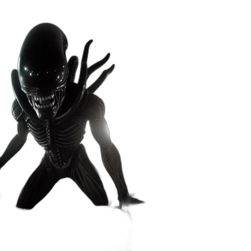 creature, mask, robot, animal, concept art, 3d render, outer space, enormous transparent PNG cut-out