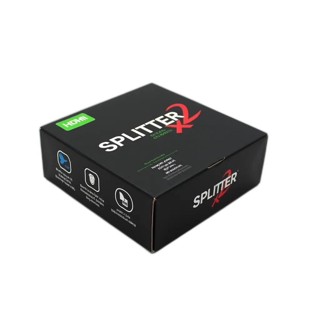 3d render, black, box, green, sticker, top, displayed, against transparent PNG cut-out