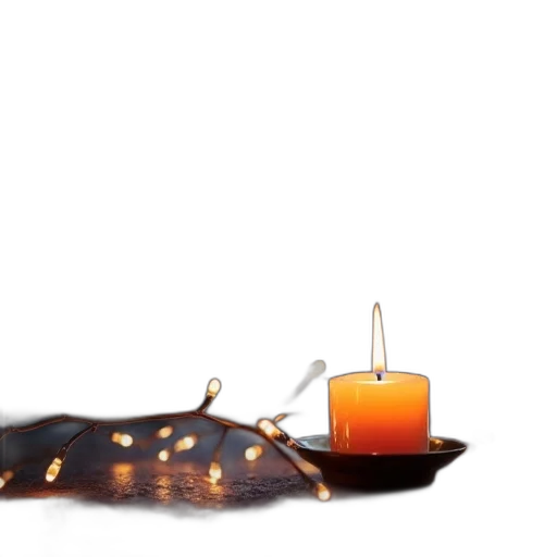 jewelry, food, 3d render, fire, lit, candle, blue, flame transparent PNG cut-out