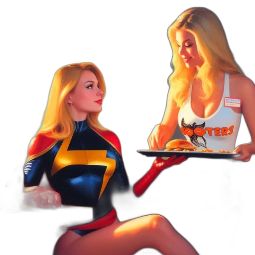 comic book art, concept art, 3d render, fantasy art, fire, outer space, neon lights, two transparent PNG cut-out