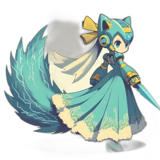 staff, weapon, sword, creature, concept art, fantasy art, pixel art, anime transparent PNG cut-out