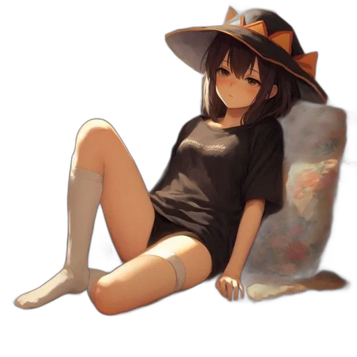 hat, dress, creature, furniture, anime, pixel art, concept art, fantasy art transparent PNG cut-out