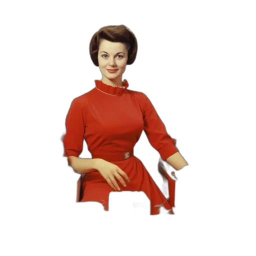 dress, staff, jewelry, 3d render, pixel art, red, woman, nestled transparent PNG cut-out