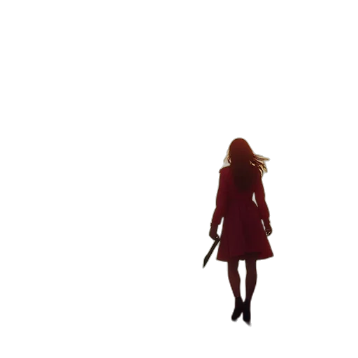 dress, hair, jacket, umbrella transparent PNG cut-out