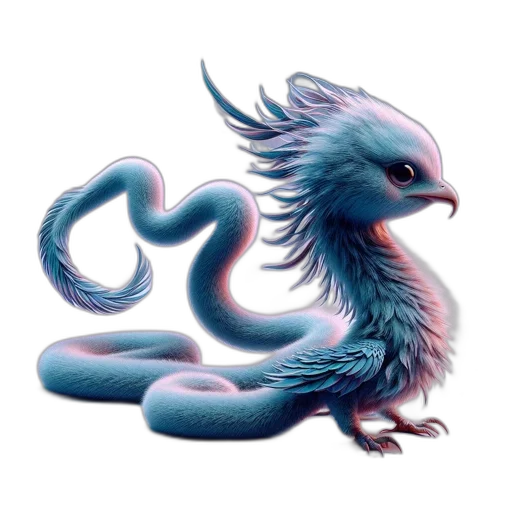 dragon, creature, animal, staff, fantasy art, concept art, pixel art, watercolor transparent PNG cut-out