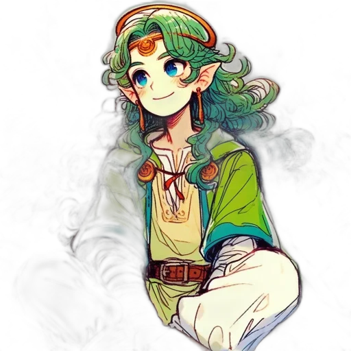 staff, dragon, mask, fantasy art, watercolor, pixel art, concept art, green transparent PNG cut-out