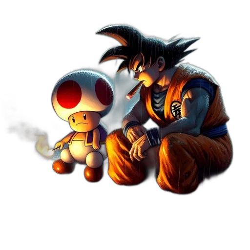 robot, pixel art, concept art, fantasy art, comic book art, fire, outer space, fog transparent PNG cut-out