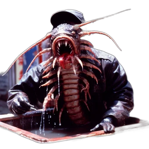 creature, animal, jacket, hat, concept art, underwater, anthropomorphic, sea transparent PNG cut-out