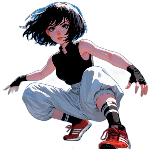 weapon, comic book art, concept art, anime, cartoon, blue, monochrome, female transparent PNG cut-out