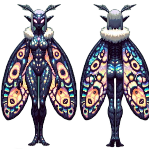 creature, animal, concept art, pixel art, fantasy art, 3d render, pastel, blue transparent PNG cut-out