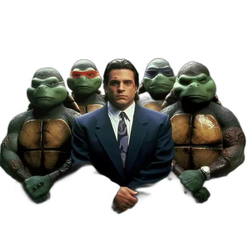animal, concept art, photorealistic, 3d render, man, suit, faces, group transparent PNG cut-out