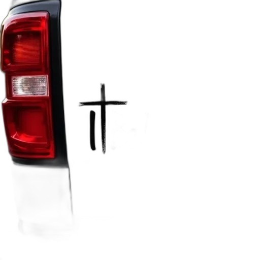 car, photorealistic, concept art, 3d render, close-up, white, truck, rear transparent PNG cut-out