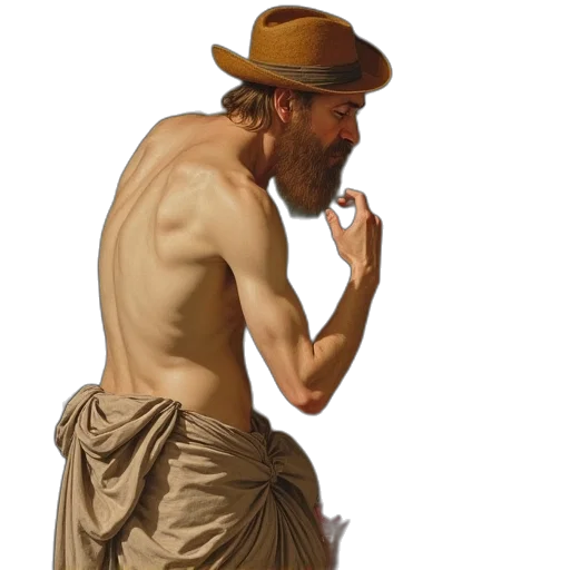 hat, food, face, staff transparent PNG cut-out