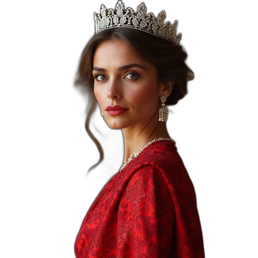 crown, jewelry, dress, photorealistic transparent PNG cut-out