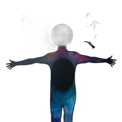 robot, mask, creature, staff, concept art, 3d render, pixel art, fantasy art transparent PNG cut-out
