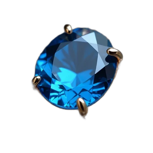 jewelry, crown, 3d render, photorealistic, blue, close-up, image, gemstone transparent PNG cut-out