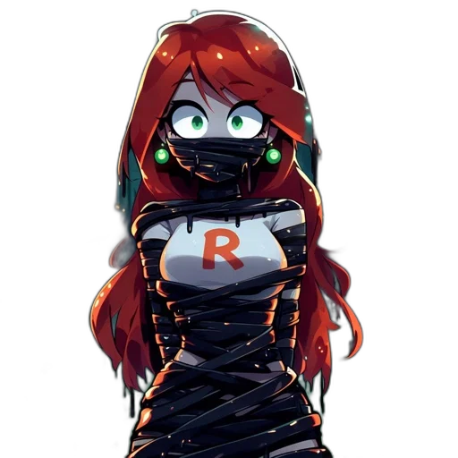 dress, robot, weapon, jacket, concept art, pixel art, cyberpunk, 3d render transparent PNG cut-out