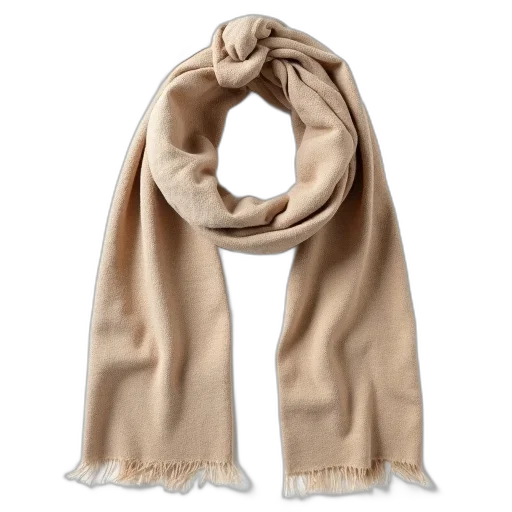 earth tones, beige, scarf, textured, pattern, buttoned, front, draped transparent PNG cut-out
