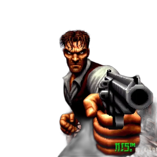 weapon, pixel art, concept art, 3d render, comic book art, animated, scene, presents transparent PNG cut-out