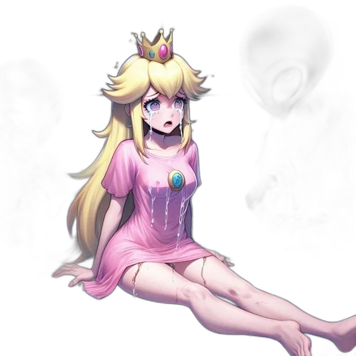 crown, dress, staff, creature, pixel art, concept art, fantasy art, anime transparent PNG cut-out