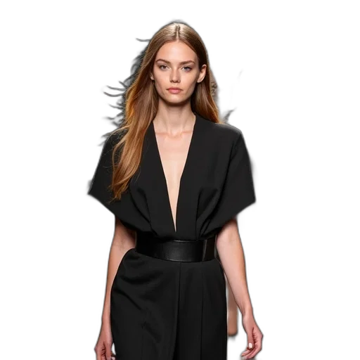 dress, jacket, dark, monochrome transparent PNG cut-out