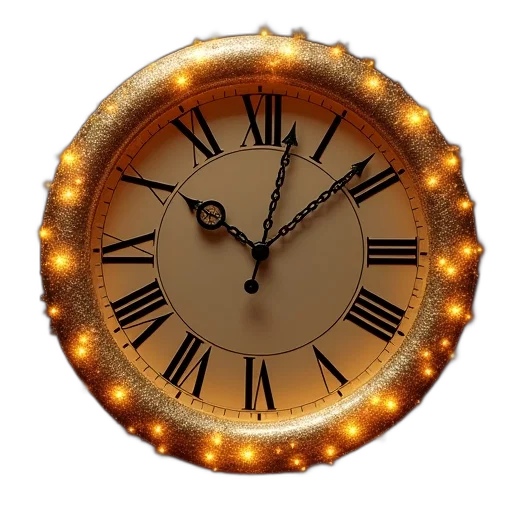 jewelry, 3d render, photorealistic, ring, clock, birthday, party, invitation transparent PNG cut-out
