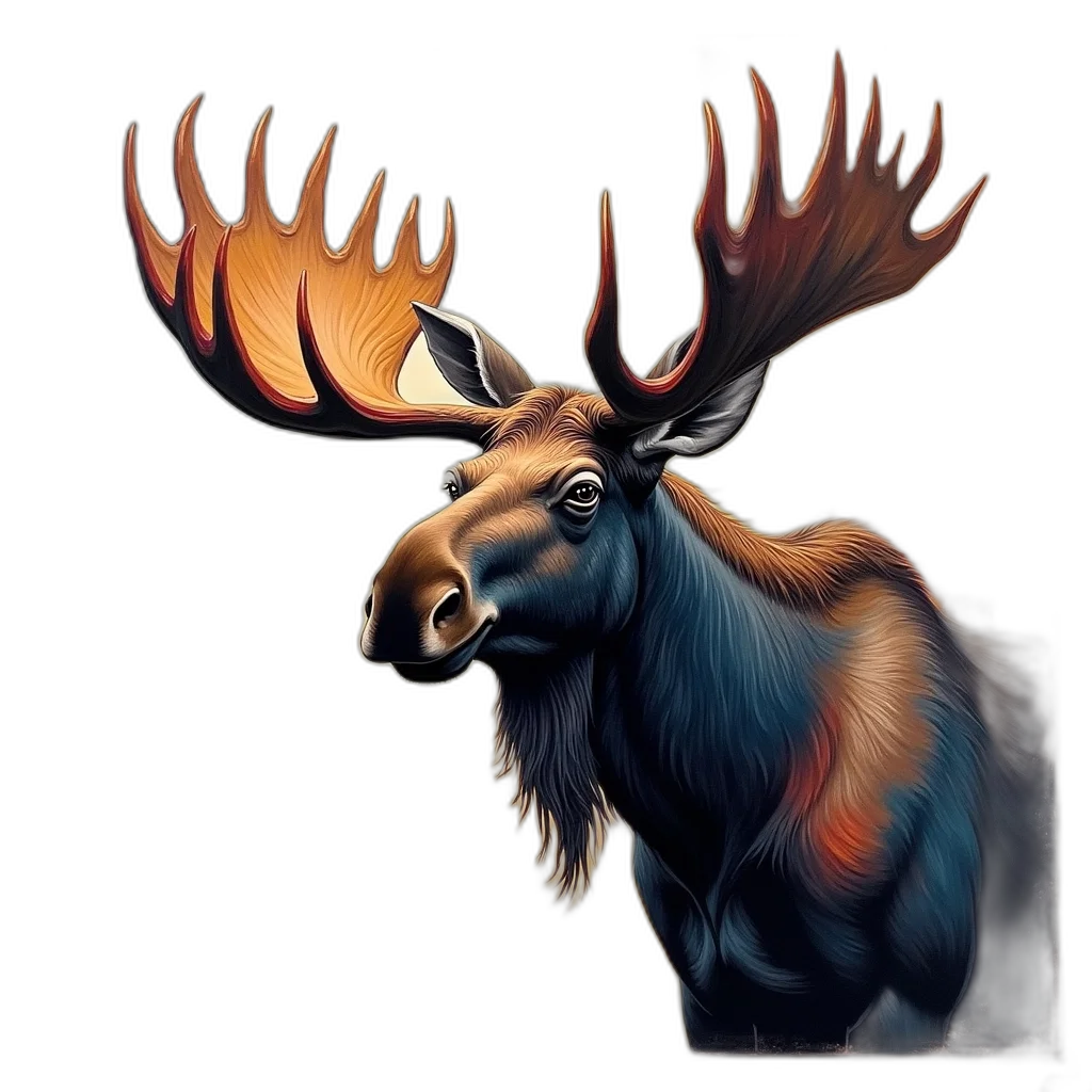 animal, crown, creature, face, fantasy art, concept art, photorealistic, watercolor transparent PNG cut-out