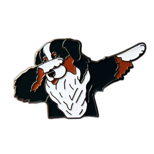 staff, animal, cartoon, pixel art, enamel, pin, features, realistic transparent PNG cut-out