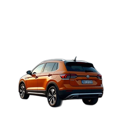 car, 3d render, photorealistic, orange transparent PNG cut-out