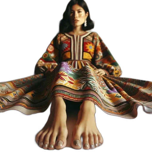 dress, shoes, jewelry, photorealistic, 3d render, oil painting, woman, multi-colored transparent PNG cut-out