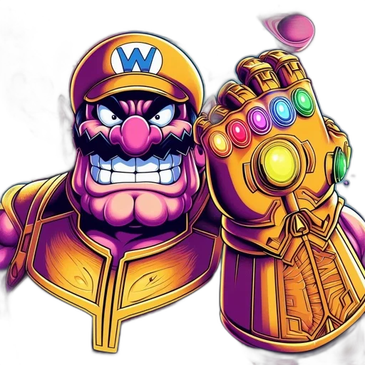 weapon, crown, jewelry, concept art, comic book art, 3d render, fantasy art, mario transparent PNG cut-out