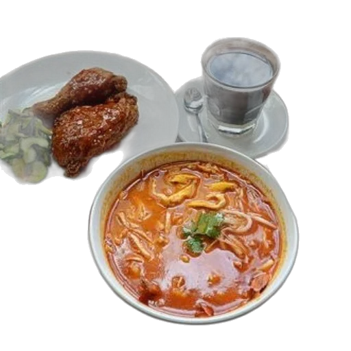 food, photorealistic, 3d render, meal, featuring, bowl, spicy, noodle transparent PNG cut-out