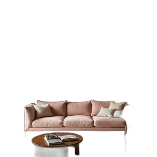 furniture, 3d render, photorealistic, earth tones transparent PNG cut-out