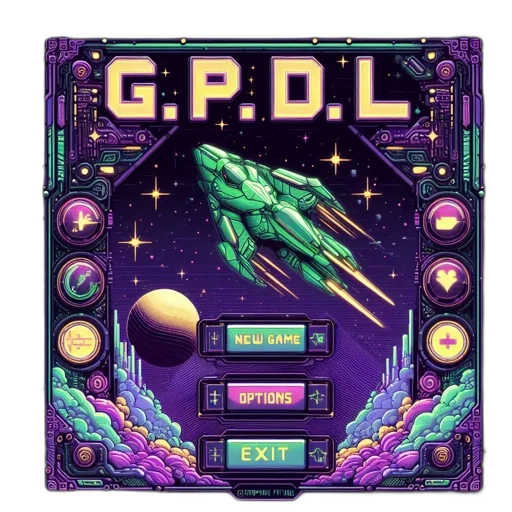 pixel art, vaporwave, cyberpunk, concept art, futuristic, digital, artpiece, spaceship transparent PNG cut-out