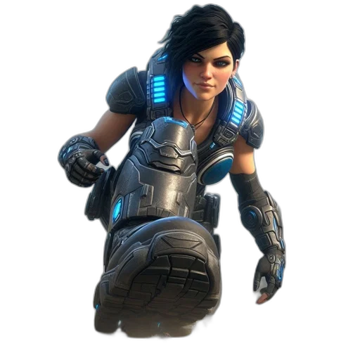weapon, jacket, face, staff, concept art, 3d render, fantasy art, comic book art transparent PNG cut-out