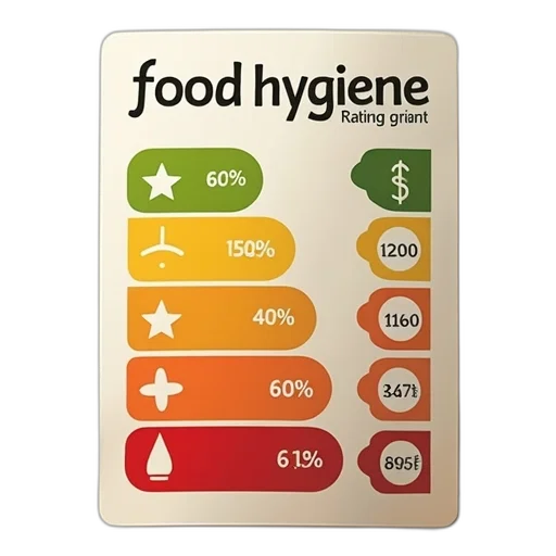 food, hygiene, rating, sticker transparent PNG cut-out