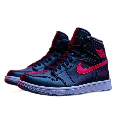 shoes, red, air, jordans transparent PNG cut-out