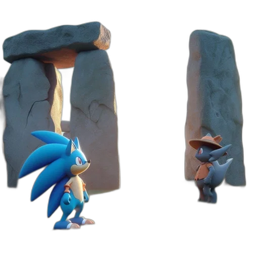 creature, animal, concept art, 3d render, fantasy art, blue, two, animated transparent PNG cut-out