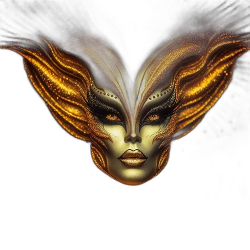 mask, face, jewelry, staff, fantasy art, concept art, photorealistic, 3d render transparent PNG cut-out
