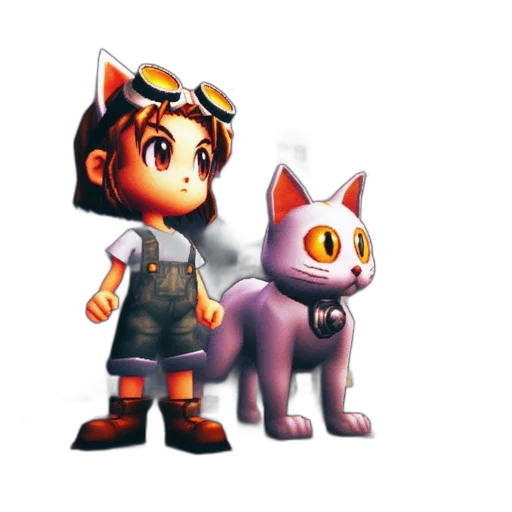 staff, animal, weapon, concept art, pixel art, 3d render, fantasy art, animated transparent PNG cut-out