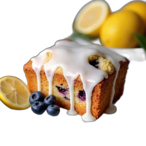 food, crown, photorealistic, 3d render, blueberry, lemon, yogurt, bread transparent PNG cut-out