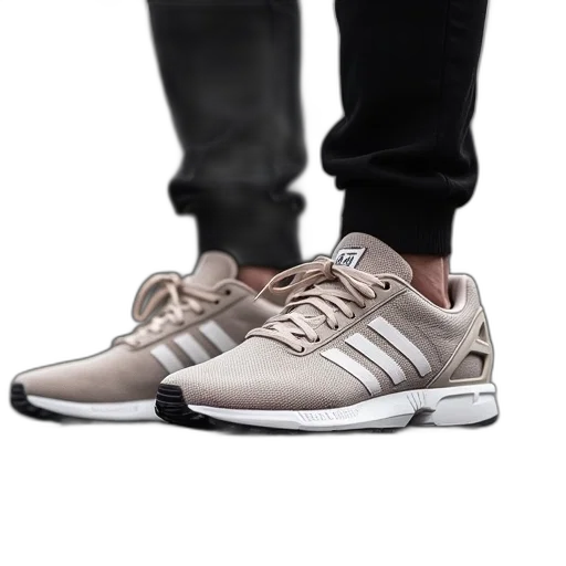 shoes, 3d render, photorealistic, concept art, pastel, earth tones, monochrome, adidas transparent PNG cut-out