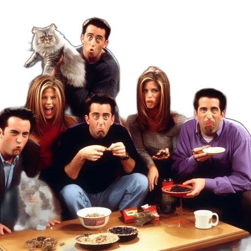 food, animal, mask, fire, group, six, actors, gather transparent PNG cut-out
